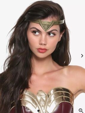 DC Comics Wonder Woman Tiara Headband Gold Hair Comb Cosplay